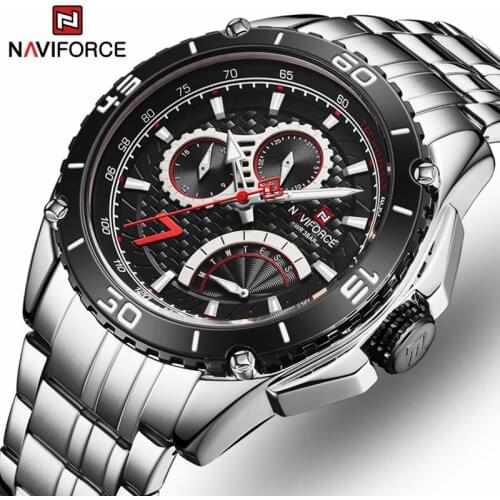 NAVIFORCE Top Luxury Casual Mens Watches Date Week Display Fashion Luminous Quartz Sport Waterproof Men Watch Relogio Masculino