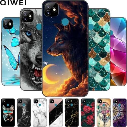 For ITEL Vision 1 Case Cute Silicone Soft Phone Cases For ITEL Vision 1 Shockproof Case Cover For ITEL Vision1 Wolf Cat Coque