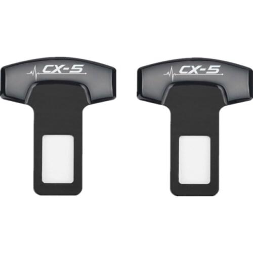 For Mazda CX5 CX-5 2017-2019 Accessories Car Styling Car Belt Buckles Car Seat Safty Belt Alarm Canceler Stopper 1pcs