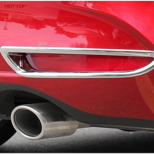 For Mazda3 Axela 2020 Accessories Front Rear Fog Light Frame Trims Cover Decoration Exterior ABS Chrome Car Modification