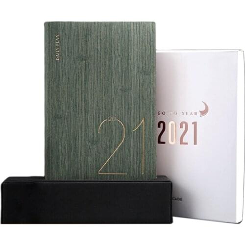 2021 Planner Organizer A5 Diary Notebook Monthly Weekly Journal Note Book Business Travel Schedule Notepad