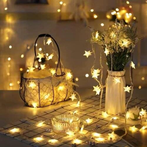 2M 3M 6M Star Light String Garlands Christmas 2020 Christmas Decorations for Home Xmas Noel Ornament Happy New Year 2021kerst