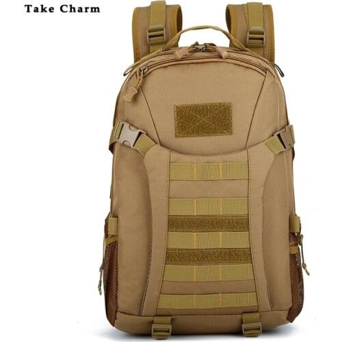 Wear-resistant Canvas Mens Outdoor Camping Backpack Waterproof Mountaineering Bag Youth Hiking Bag Laptop Backpack Camouflage