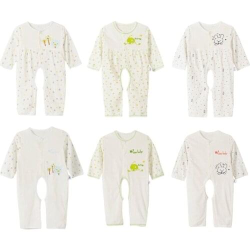 Baby Onesies Bodysuits Newborn Long-sleeved Girl Romper Boy Cotton Air-conditioning Home Outing Clothes Pajama