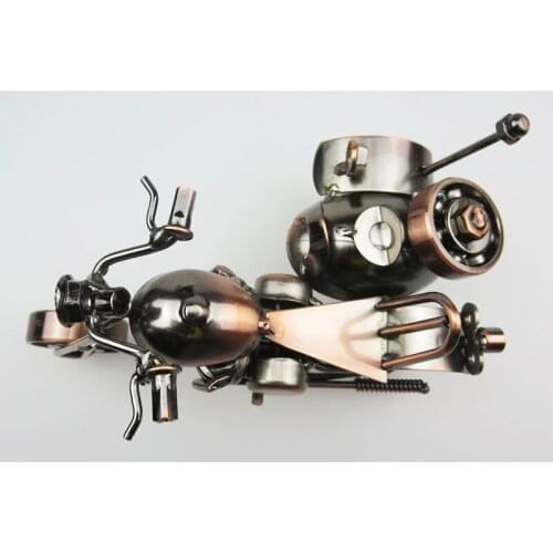 Cool ! tricycle motorcycle model restore ancient ways wrought iron handicraft furnishing articles classmate a Gift present