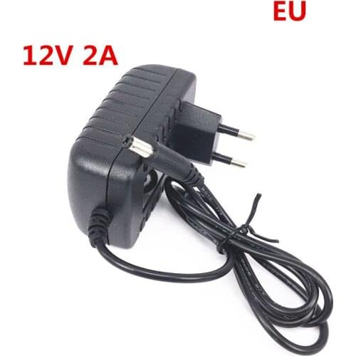 Hot 12V2A good quality Power supply adapter EU European plug for CCTV camera IP camera and DVR,AC100-240V to DC12V2A Converter