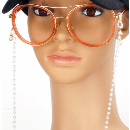 Fashion Pearl Beaded Chain for Mask Women Girls Glasses Lanyards Neck Strap Rope Reading Eyeglasses Decorate Cord Holder