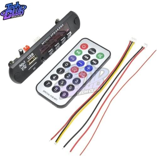 5V MP3 Module WMA MP3 Decoder Board Big Color Screen 12V 5.0 Audio Module USB TF Radio For Car Recording