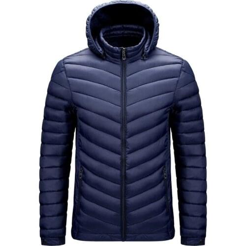 2021 Winter Brand Casual Hooded Warm Jacket Men New Fashion Thick Windproof Parker Jacket Autumn Windproof Hat Parker Jacket Men