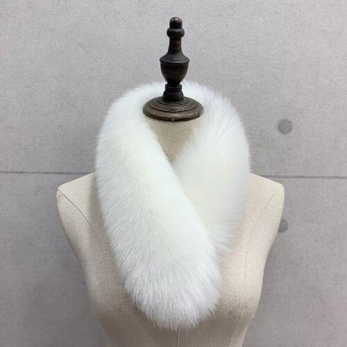 New Fox Fur Collar Scarf Collar Bib Solid Color Shawl Female Fur Scarf General Fox Fur Warm Shawl Scarves