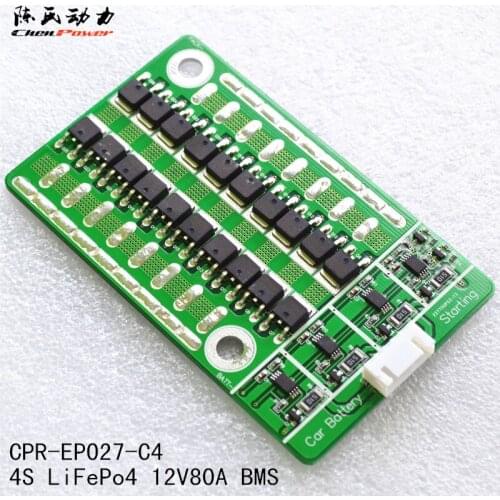 Car Start Pulse 800A 4-Series Lithium Iron Phosphate Battery Protection Board 4S12V80A BMS