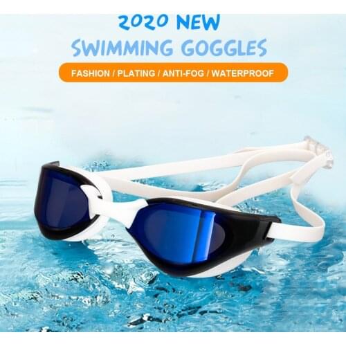 Profession Electroplated Silicone Swimming Goggles Waterproof Anti-Fog Competition Glasses Outdoor Adult Swim Eyeglasses