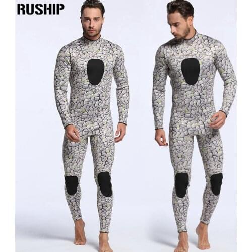 Professional Men 3mm Neoprene diving suits warm keeping patchwork Rash Guards swimwear long sleeve Spearfishing snorkeling one