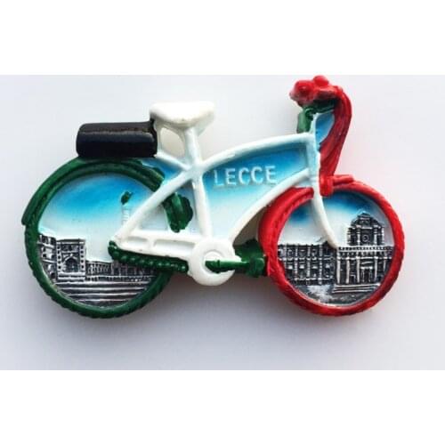 QIQIPP Italy Lecce tourism commemorative painted handicraft landscape stereo magnet refrigerator collection companion gift