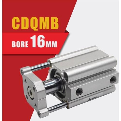 CQMB/CDQMB Series Pneumatic Thin AIR Cylinder SMC Type Double Acting Guide Rod Conpact bore 16mm stroke 5-100mm