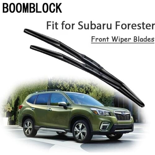 BOOMBLOCK 2PCS High Quality Front Windshield Wiper Blades For Subaru Forester 2018 2017 2016 2015 2014-1997 Accessories