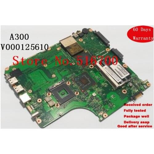 LAPTOP SYSTEM BOARD A305 A300D For Toshiba V000125610 A300 P300 Laptop Mainboard 6050A2169401 Tested