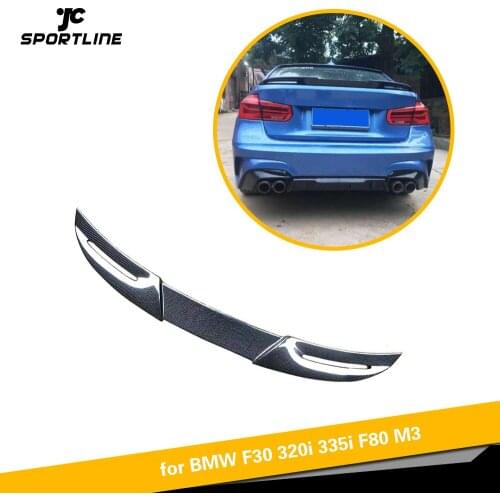 Carbon Fiber Rear Trunk Spoiler for BMW 3 Series F30 F35 F80 M3 2012 - 2018 Rear Wing Spoiler Boot Lid