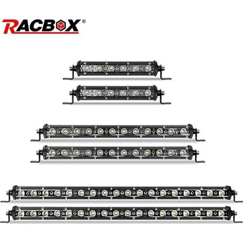 Ultra Slim Led Light Bar 7 13 20 Inch LED Flood Spot Single Row Offroad Fog Lamp 12V 24V ATV Car Truck Motorcycle Camping Light