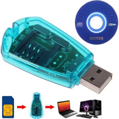 Cell Phone Card Reader USB Portable Phone Computer Converter Adapter for SIM UIM Cards