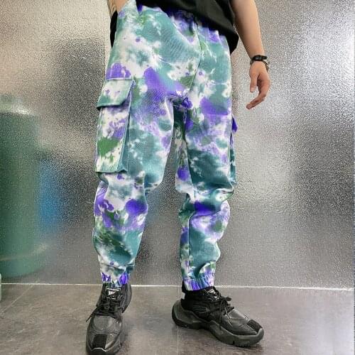 High-quality Summer New Male Pencil Pants Mens Fashion Personality Trendy Overalls Men Casual Pants Retro Hip-hop Trousers