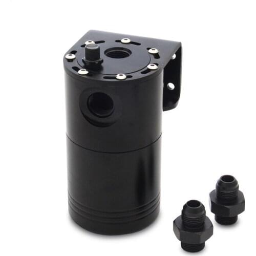 1Pc Car Racing Universal Aluminium Oil Catch Tank Baffled Oil Catch Can Tank Turbo Oil Catch can Waste Gas Oil Recover Pot parts