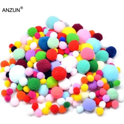 10-35mm 100-400pcs mixed color pompon balls Home Decorative Flower Crafts diy Toy accessories Head wreaths Garment accessories