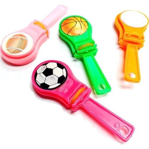 10 pcs 7cm Mini Sound Clappers Football Basketball Socceer Goody Bags party Favor toys Pinata Carnivals Clicker Sound Maker
