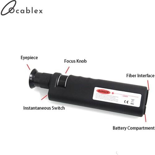 2 Pcs/Lot 400X Fiber Optic Tool Inspection Probe MicroScope For Inspecting Fiber Terminations Wholesales Price