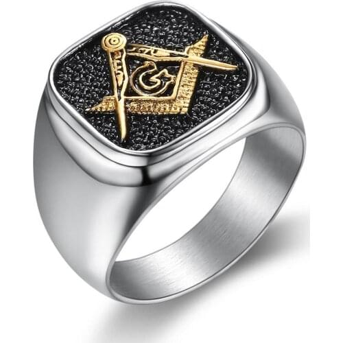 2019 Polishing Golden Letter Biker Ring 316L Stainless Steel Women Mens Fashion Simple Cocktail Biker Ring