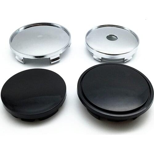4pcs 56mm 60mm 65mm 68mm No Logo Rim Caps Cover Car Wheel Center Hub Caps For Paste Wheel Center Sticker Badge Emblem Accessorie
