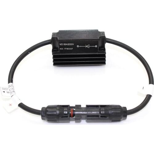 5pcs/lot Outdoor Waterproof Diode Connector 55Amp DC 2000V Style Solar Panel In-Line Diode Connector IP67 For Combiner Box