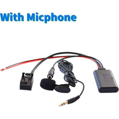 6000CD Bluetooth Audio AUX Input Adapter Smartphone Calling Handsfree Microphone Cable for Fo rd focus