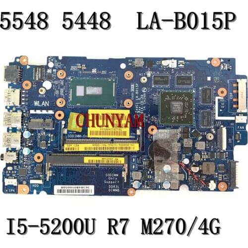 Brand NEW LA-B015P FOR Dell Inspiron 5448 5548 Laptop Motherboard R7 M270 4GB CN-0808D6 808D6 Mainboard 100%tested
