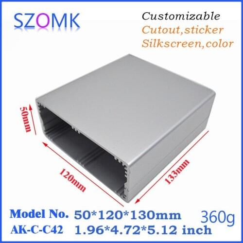 Anodizing electronic diy aluminum project box aluminum switch box (4 pcs) 49*120*130mm aluminium box enclosure electronic