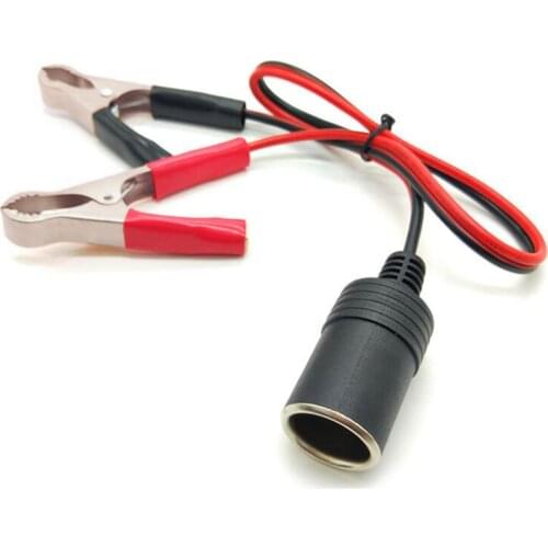 Car Battery Terminal Clip-on Cigarette Lighter Power Socket Adaptor 12v Camping Xmas Power Adapter Splitter Car-styling