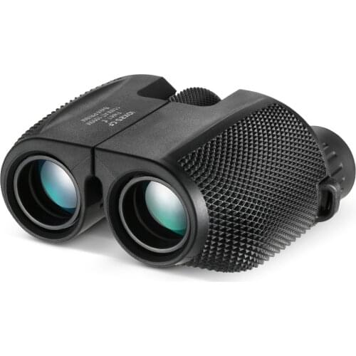 10x25 BAK4 Prism High Powered Zoom Binoculars Professional Binoculars Portable Hunting Telescope Pocket Scope for Sports Living