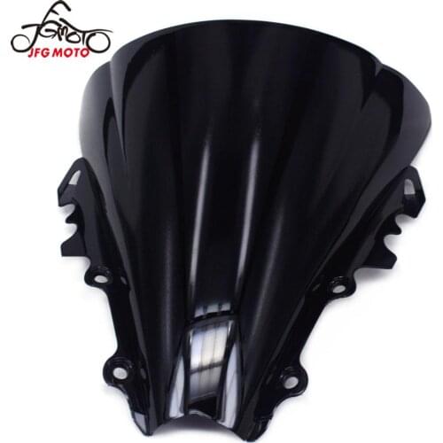 For YAMAHA YZF-R6 YZFR6 YZF R6 2006-2007 Motorcycle Black High Quality ABS Plastic Windscreen Windshield Wind Deflector