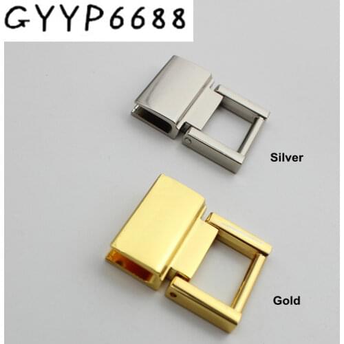 4pcs30pcs finished die casting metal fitting hardware bag accessories screw square Hanger Connector wholesale handle decoration