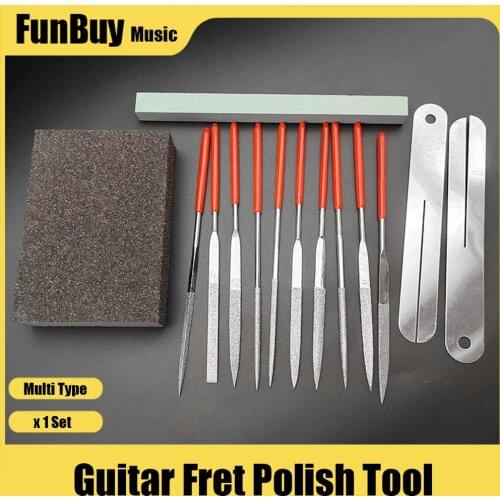 Guitar Fret Fingerboard Luthier Repair Care Tool Kit Grinding Stone Frets Nut File Protector Guitar Accessories