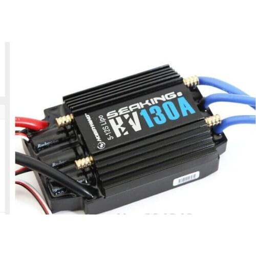 Hobbywing SeaKing HV V3 Waterproof 130A No BEC 5-12S Lipo Brushless ESC for RC Racing Boat