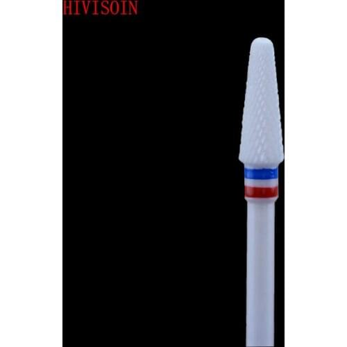 Conical Shape-1Pcs/Lot - Cross Cut - White Zirconia Ceramic Dental Lab Burs