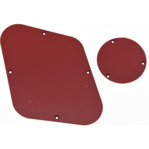 Red 3 Ply LP Rear Control & Switch Plate Cavity Cover For Epi LP