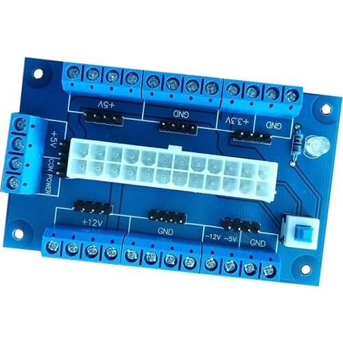 DIY Lightweight Breakout Board Module Desktop Adapter Computer PC ATX Power Supply Electronics-Salon Accessories Bench Top