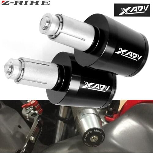 Motorcycle CNC Handlebar Grips Bar Ends Handle bar Grip Cap Slider For HONDA X-ADV 750 XADV750 X-ADV750 XADV 2017-2018