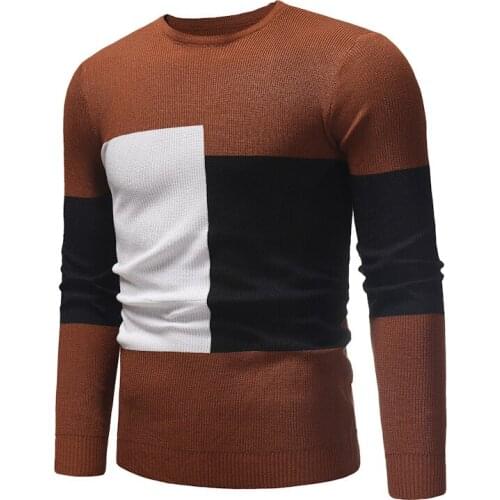 Mens Round Neck Sweater Autumn Winter New Fashion Comfortable Cotton Thin Mens Pullover Sweaters Casual Knitted Sweater
