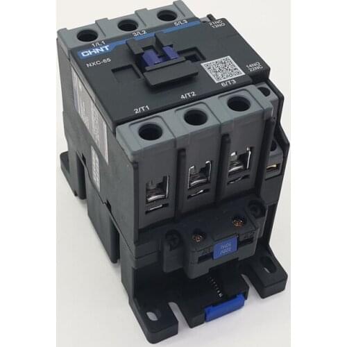 New CHINT AC Contactor NXC-65 1NO+1NC 65A AC220V AC380V AC110V AC36V AC24V