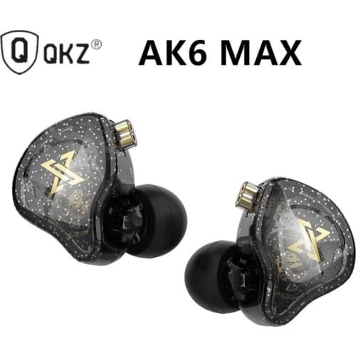New AK6-MAX 3.5mm In-ear Earphones Dual Dynamic Drivers HiFi Sound Bass Wired Sport Earbuds for Sports for Xiaomi Samsung iPhone