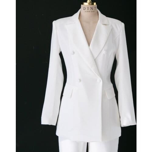 Real shot womens new products European and American fashion Slim temperament business OL office casual suit two-piece TB190313