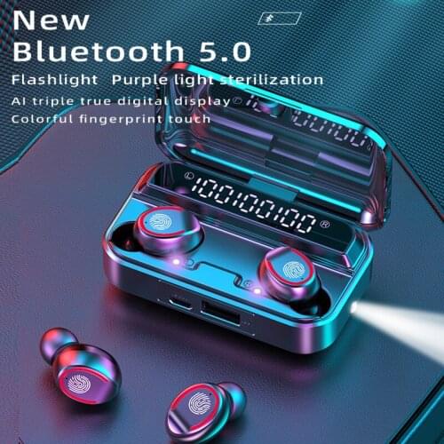 New Wireless Headphones Bluetooth Headset In Ear Earphone 5.0 TWS F9-3 Earbuds with Microphone HIFI Android Digital Earphones